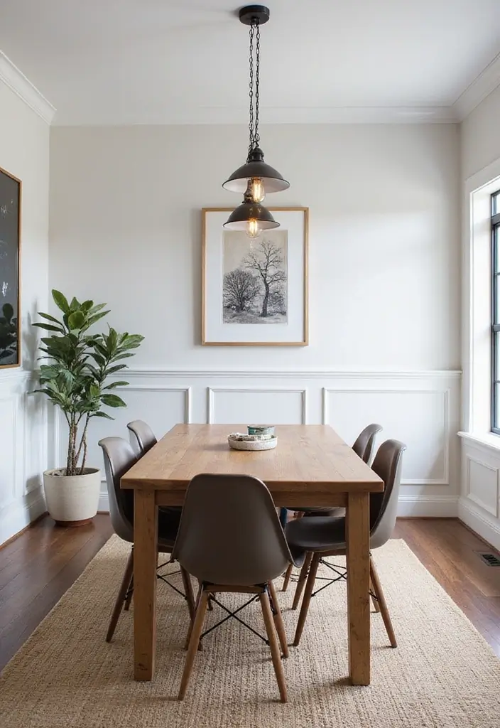 30 Wainscoting Dining Room Inspirations Full of Charm - 10. Chic Shiplap Wainscoting