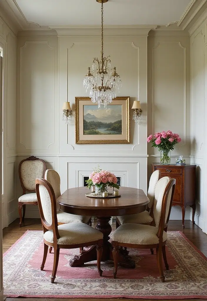 30 Wainscoting Dining Room Inspirations Full of Charm - 12. Vintage-Inspired Wainscoting