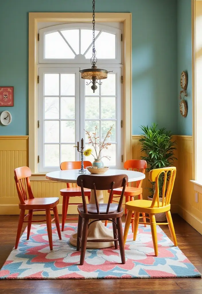 30 Wainscoting Dining Room Inspirations Full of Charm - 21. Whimsical Wainscoting with Fun Patterns