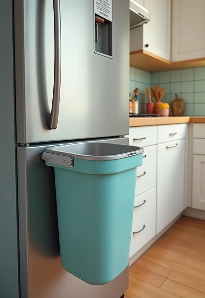 10 Kitchen Trash Can Ideas for Clean Hidden Practical Solutions - 6. Magnetic Trash Cans