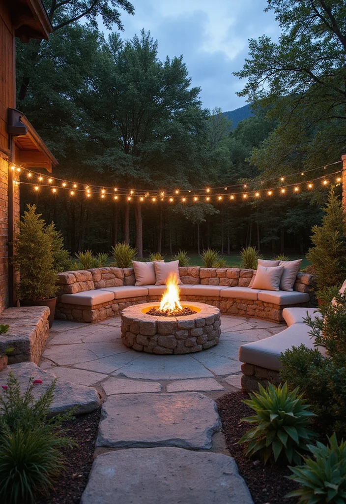 12 Backyard Patio Seating Ideas for Comfortable Relaxed Arrangements 45 12 Backyard Patio Seating Ideas for Comfortable Relaxed Arrangements 5. Natural Stone Seating