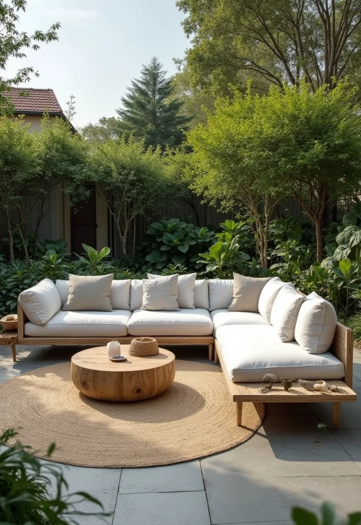 12 Backyard Sectional Ideas for Spacious Cozy Outdoor Lounging - 4. Modular Magic