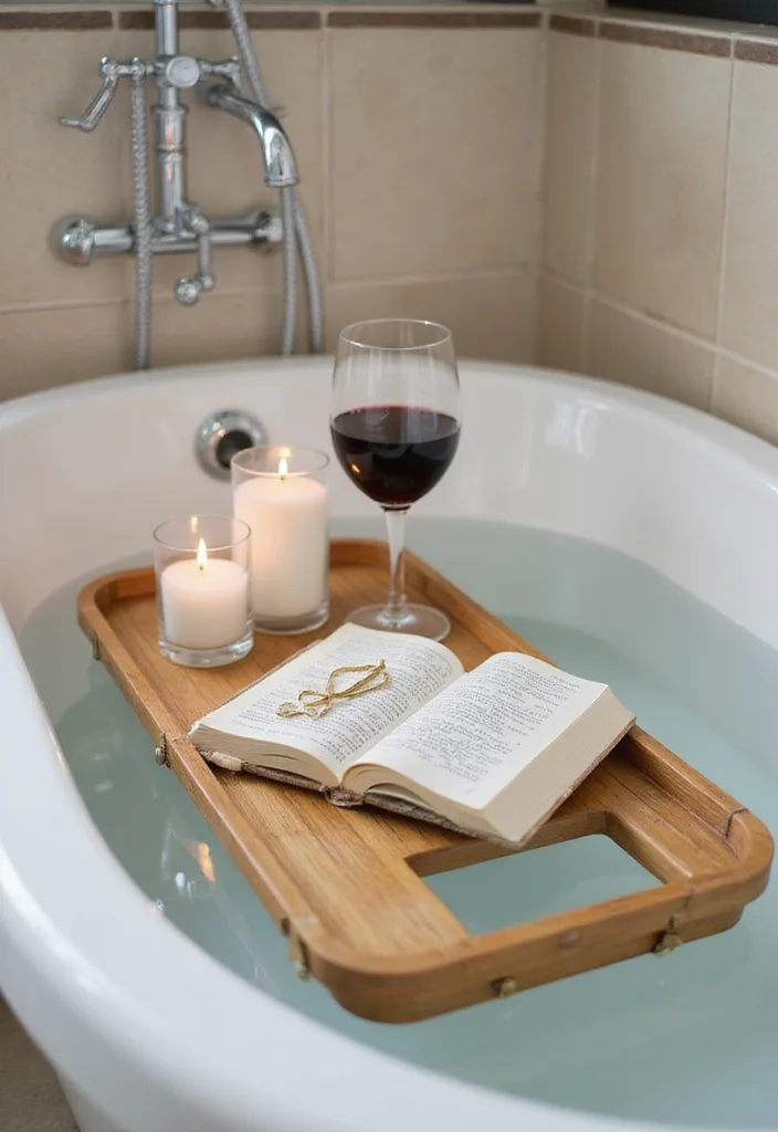 12 Bathroom Accessories Ideas for Stylish Practical Everyday Use - 1. Bamboo Bath Caddy