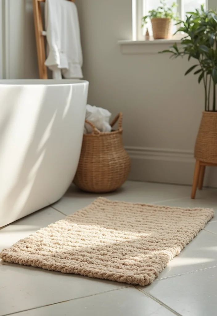 12 Bathroom Accessories Ideas for Stylish Practical Everyday Use - 7. Eco-Friendly Bath Mats