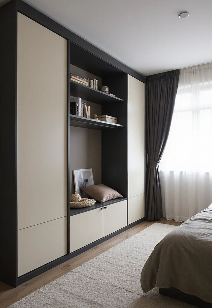 12 Black and Cream Bedroom Ideas for Bold Soft Balanced Style 100 12 Black and Cream Bedroom Ideas for Bold Soft Balanced Style 10. Minimalist Storage Solutions