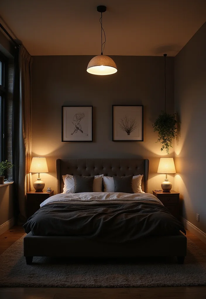 12 Black and Cream Bedroom Ideas for Bold Soft Balanced Style 56 12 Black and Cream Bedroom Ideas for Bold Soft Balanced Style 6. Layering Lighting