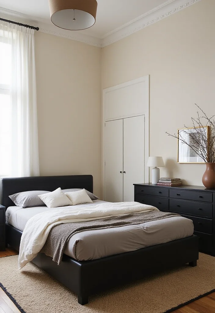 12 Black and Cream Bedroom Ideas for Bold Soft Balanced Style 67 12 Black and Cream Bedroom Ideas for Bold Soft Balanced Style 7. Bold Black Furniture