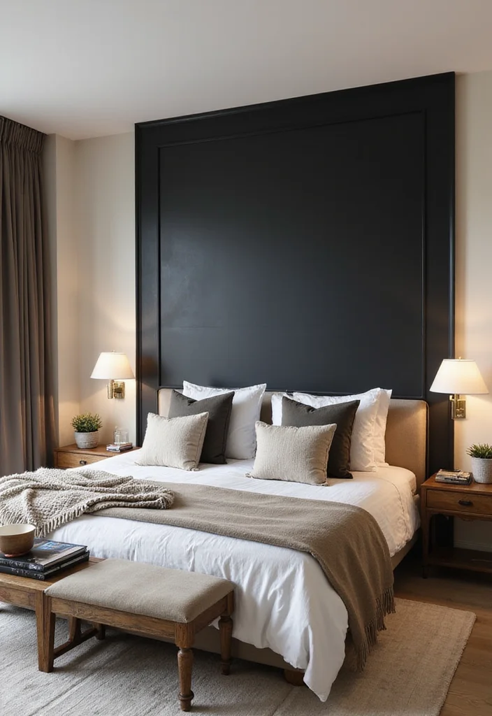 12 Black and Cream Bedroom Ideas for Bold Soft Balanced Style 89 12 Black and Cream Bedroom Ideas for Bold Soft Balanced Style 9. Accent Walls