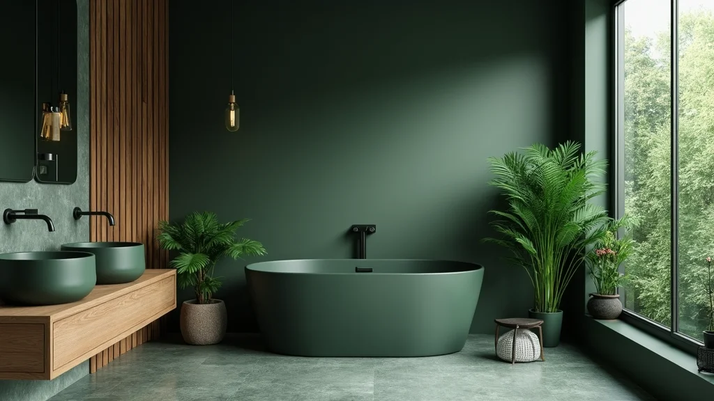 12 Dark Green Bathroom Ideas for Rich Calm Natural Depth
