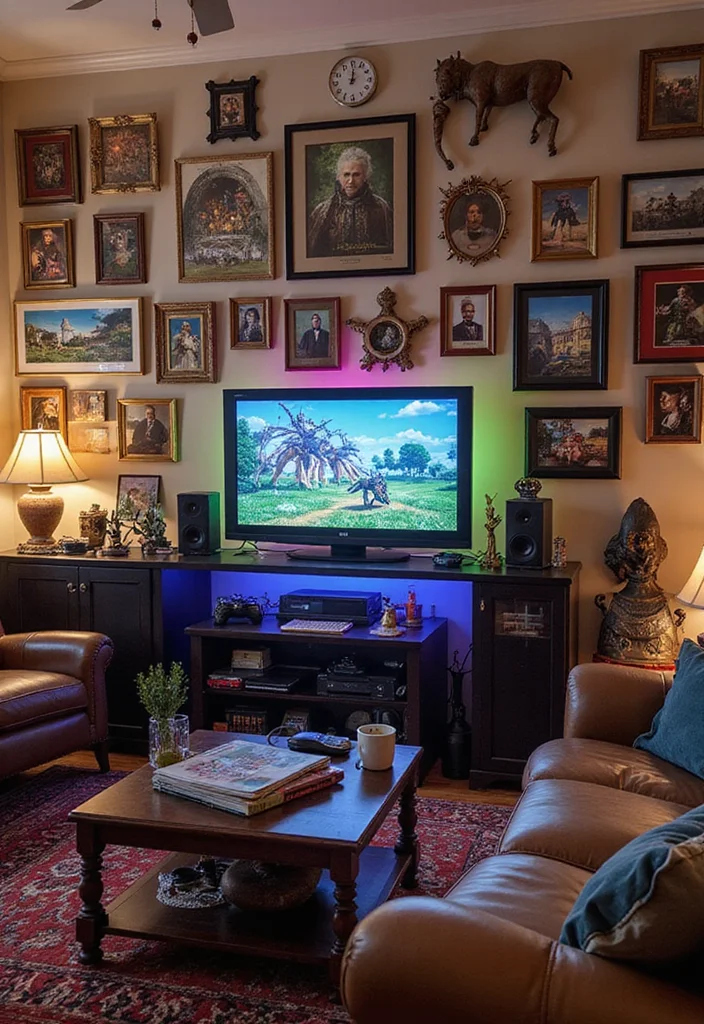 12 Gaming Living Room Ideas for Immersive Comfortable Setups - 10. Personal Touches