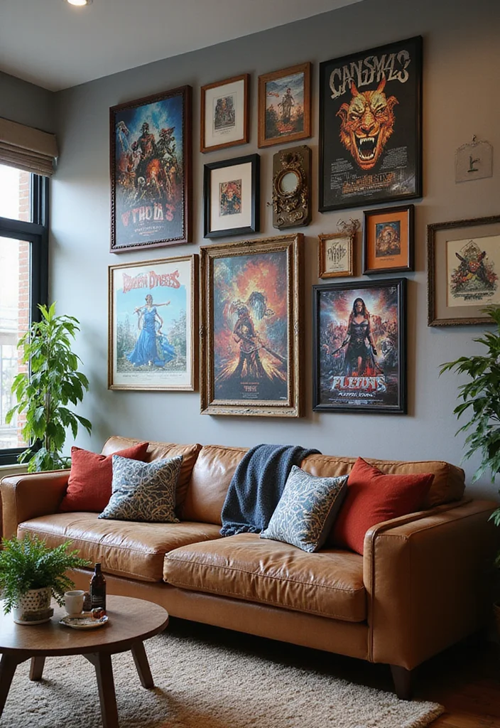 12 Gaming Living Room Ideas for Immersive Comfortable Setups - 4. Wall Art and Decor