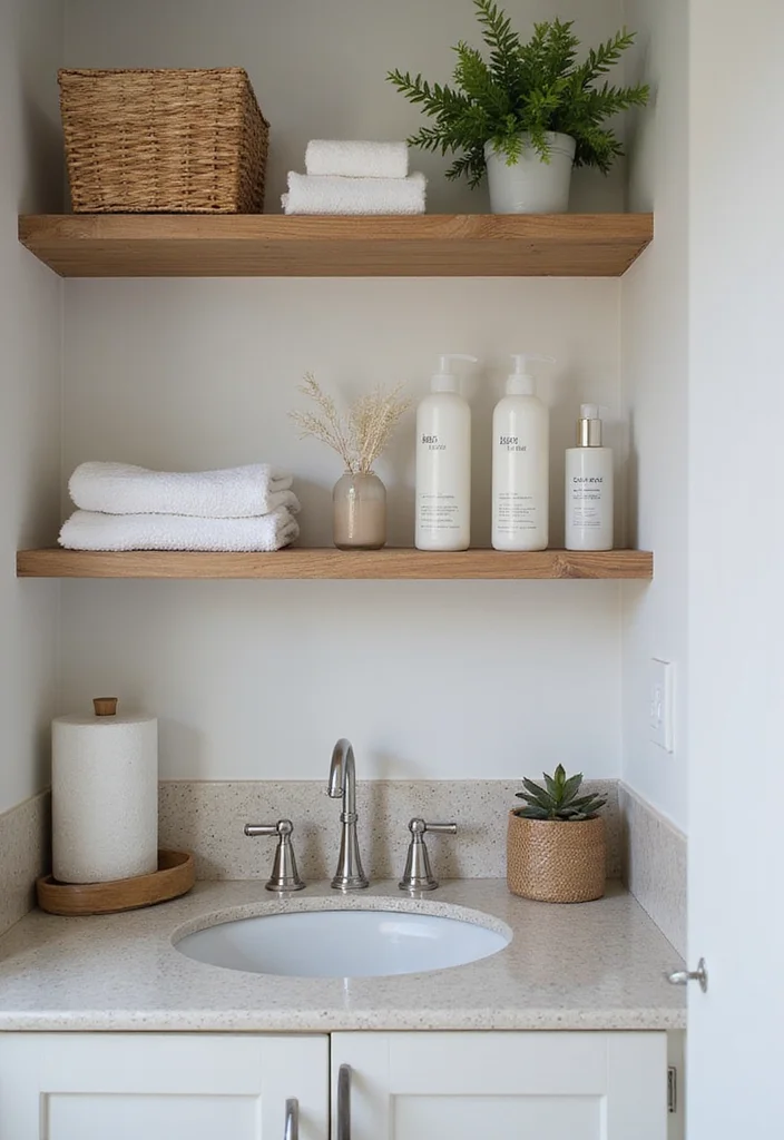 12 Handicapped Bathroom Ideas for Safe Comfortable Accessible Design 12. Open Shelving