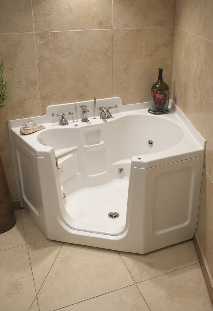 12 Handicapped Bathroom Ideas for Safe Comfortable Accessible Design 7. Roll In Bathtubs
