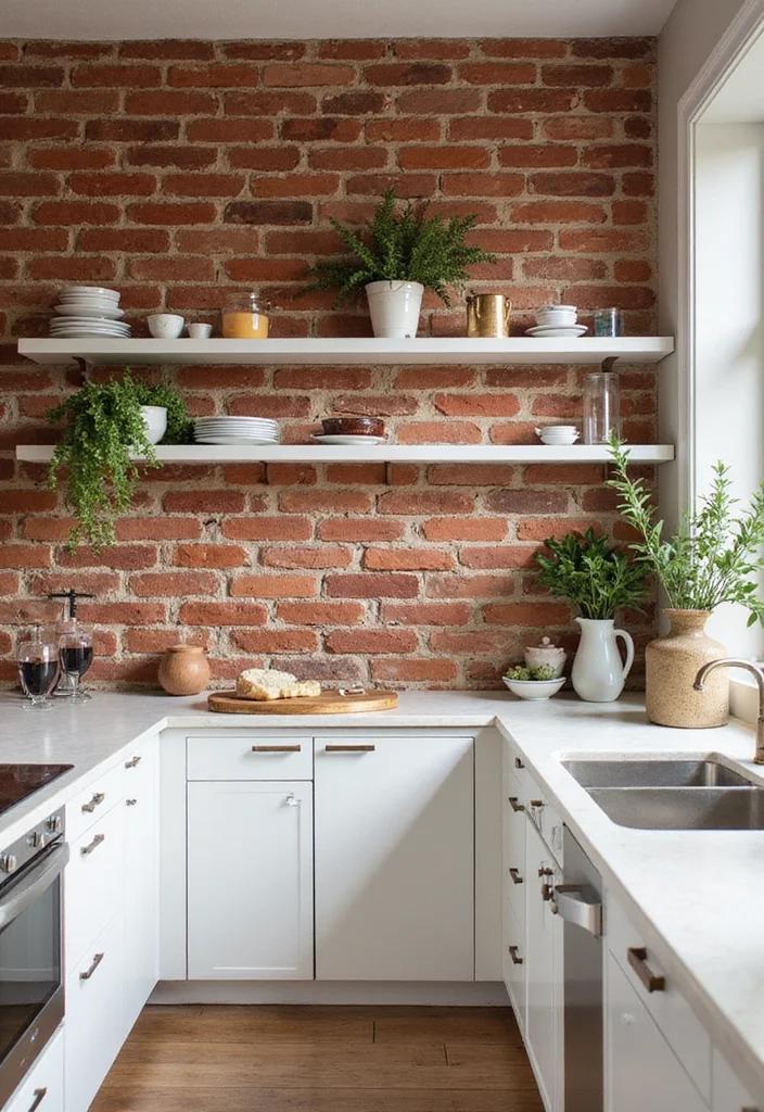 12 Industrial Kitchen Ideas for Raw Modern Urban Style - 1. Exposed Brick Walls