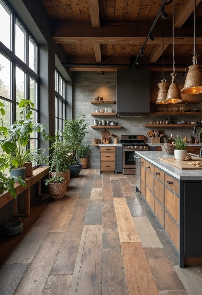 12 Industrial Kitchen Ideas for Raw Modern Urban Style - 11. Industrial Flooring