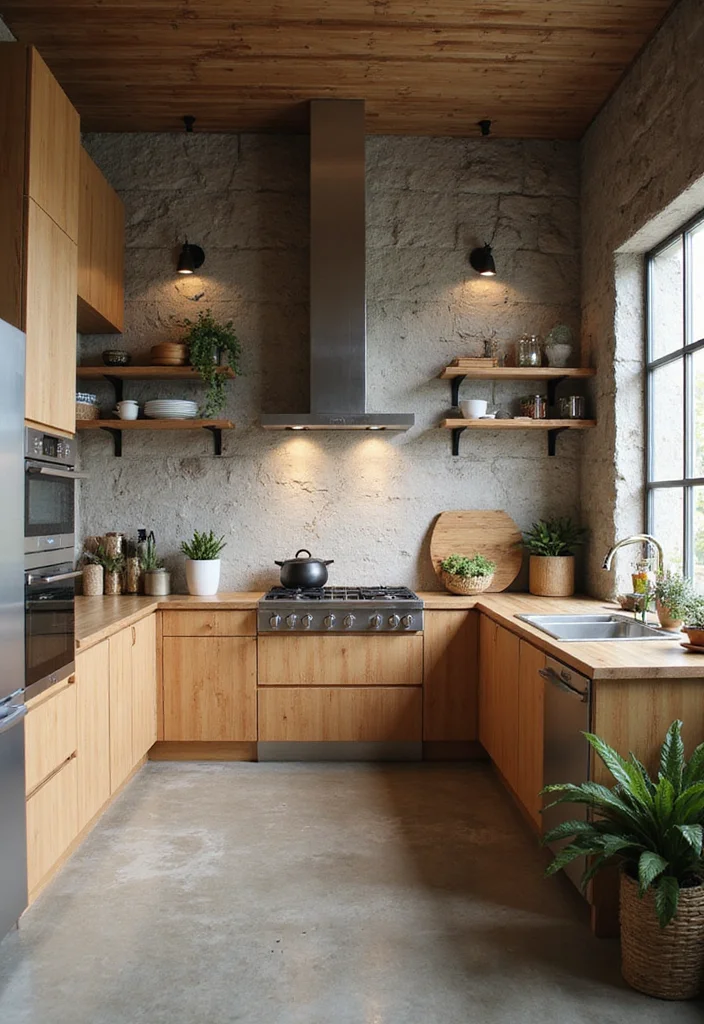 12 Industrial Kitchen Ideas for Raw Modern Urban Style - 8. Eco-Friendly Materials