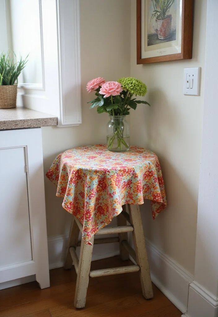 12 Kitchen Corner Decor Ideas for Pretty Functional Accents 23 12 Kitchen Corner Decor Ideas for Pretty Functional Accents 3. Repurposed Furniture as a Corner Accent