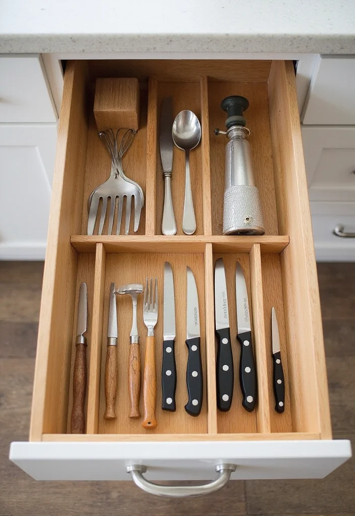 12 Kitchen Drawer Ideas for Organized Efficient Storage 1. Customized Drawer Dividers
