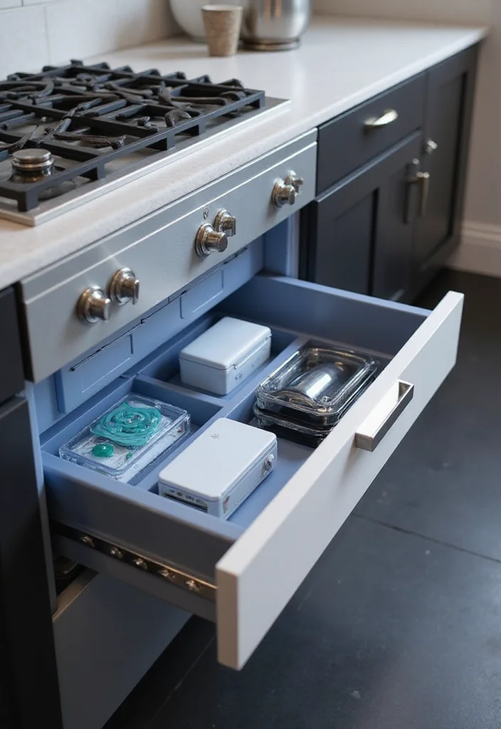 12 Kitchen Drawer Ideas for Organized Efficient Storage 10. Smart Technology Integration