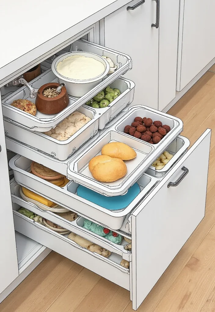 12 Kitchen Drawer Ideas for Organized Efficient Storage 8. Stackable Bins