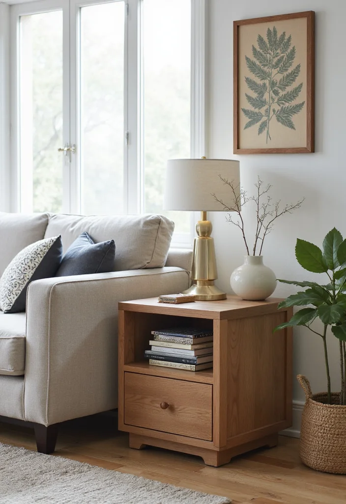 12 Living Room Side Table Ideas for Useful Stylish Accents - 11. Side Tables with Built-In Storage