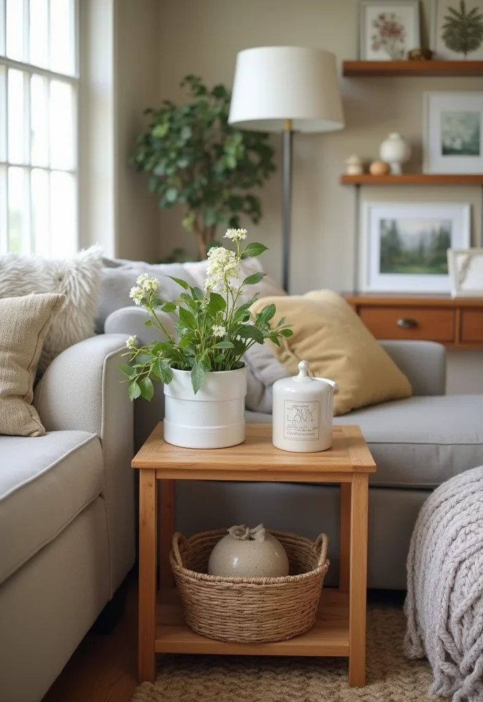 12 Living Room Side Table Ideas for Useful Stylish Accents - 8. Unique DIY Side Tables