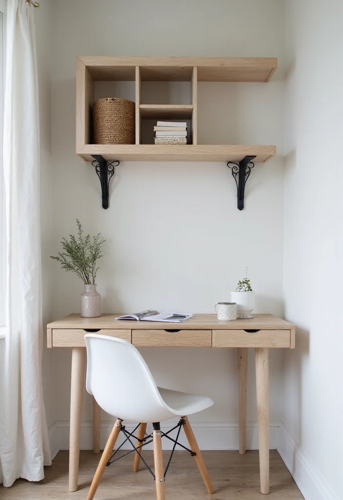 12 Small Apartment Bedroom Ideas for Smart Efficient Layouts - 4. Wall-Mounted Desks