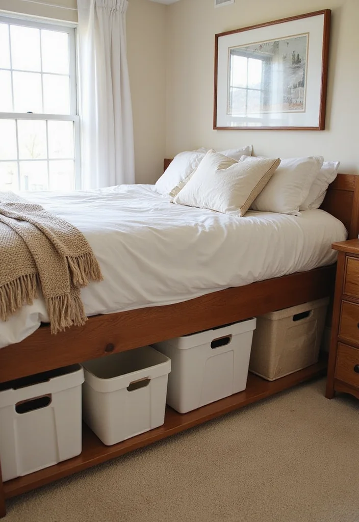 12 Small Apartment Bedroom Ideas for Smart Efficient Layouts - 5. Under-Bed Storage Solutions