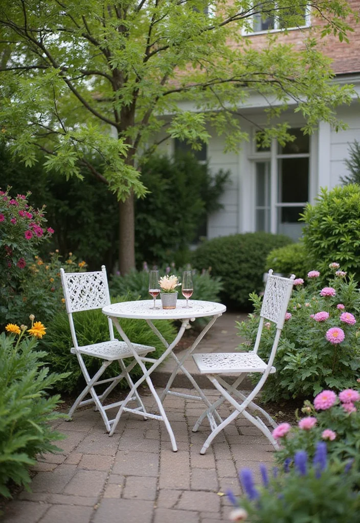 12 Small Backyard Furniture Ideas for Cozy Practical Seating 67 12 Small Backyard Furniture Ideas for Cozy Practical Seating 7. Bistro Sets for Intimate Dining