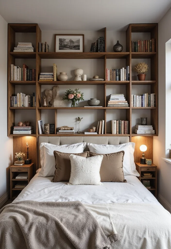 12 Small Couple Bedroom Ideas for Comfortable Practical Sharing - 2. Utilize Vertical Space