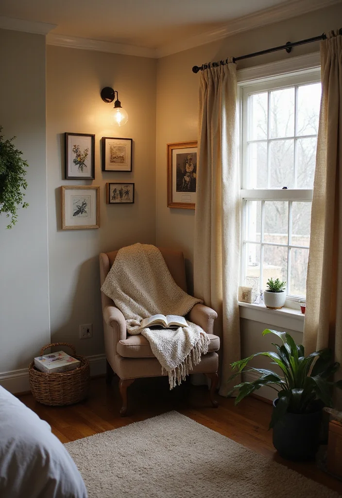 12 Small Couple Bedroom Ideas for Comfortable Practical Sharing - 3. Create a Cozy Nook