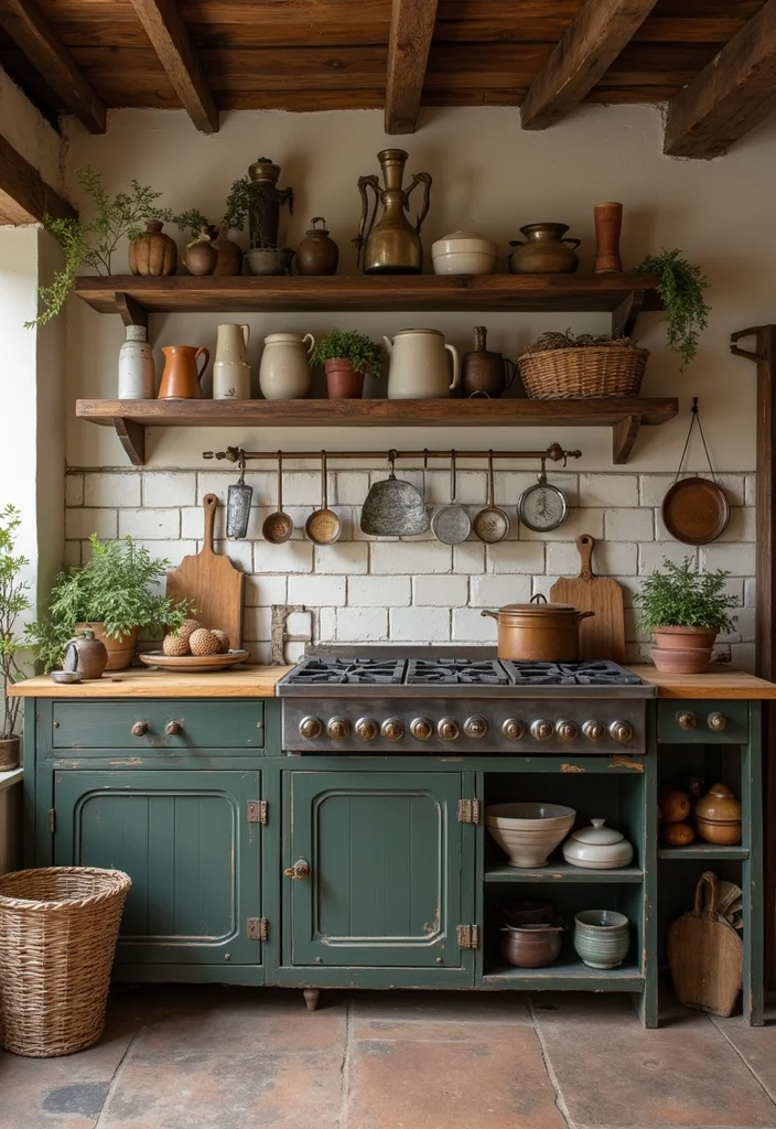12 Small Farmhouse Kitchen Ideas for Warm Rustic Efficient Living - 6. Rustic Kitchen Decor