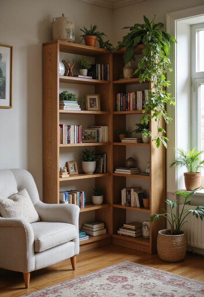 12 Wall Unit Ideas Living Room for Organized Stylish Storage - 2. Corner Units for Smart Space Utilization