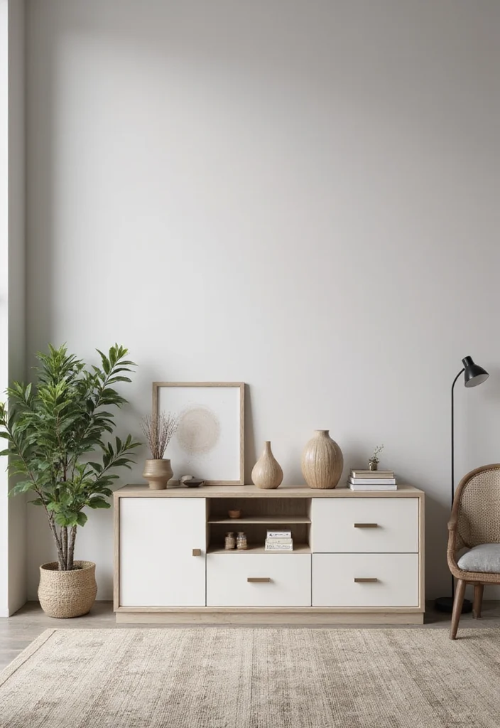 12 Wall Unit Ideas Living Room for Organized Stylish Storage - 8. Sleek Storage Cabinets for Minimalist Style