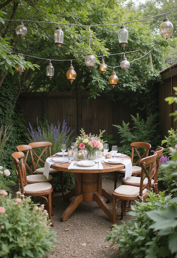 14 Backyard Gathering Ideas for Warm Social Outdoor Moments 12 14 Backyard Gathering Ideas for Warm Social Outdoor Moments 2. Garden Party with a Twist