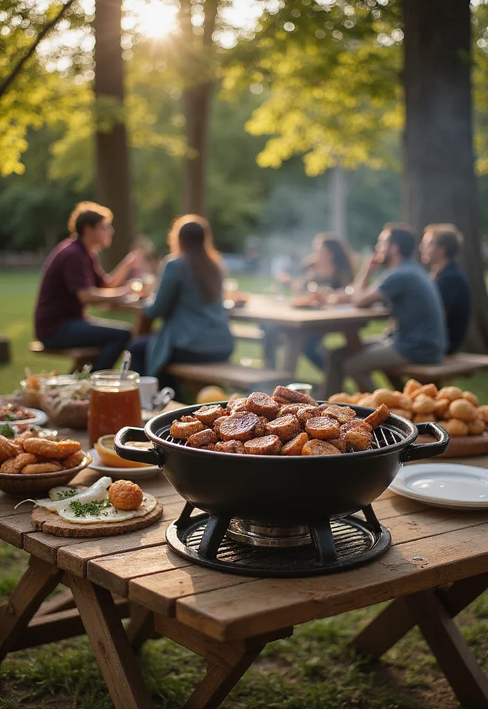 14 Backyard Gathering Ideas for Warm Social Outdoor Moments 45 14 Backyard Gathering Ideas for Warm Social Outdoor Moments 5. Mini Barbecue Party