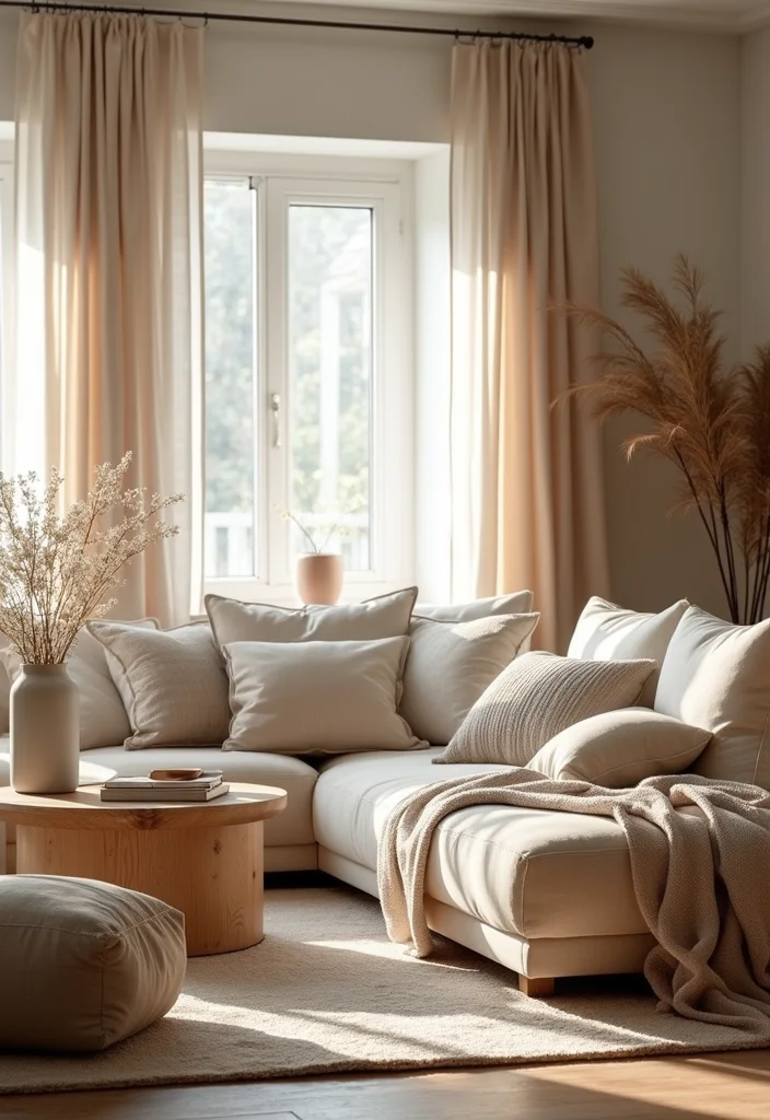 14 Comfy Living Room Ideas for Warm Relaxed Everyday Comfort 133 14 Comfy Living Room Ideas for Warm Relaxed Everyday Comfort 13. Soft Furnishings