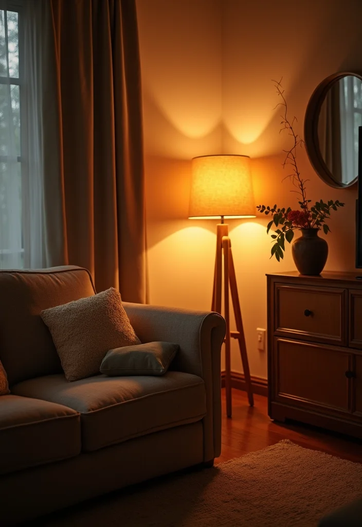 14 Comfy Living Room Ideas for Warm Relaxed Everyday Comfort 45 14 Comfy Living Room Ideas for Warm Relaxed Everyday Comfort 5. Ambient Lighting