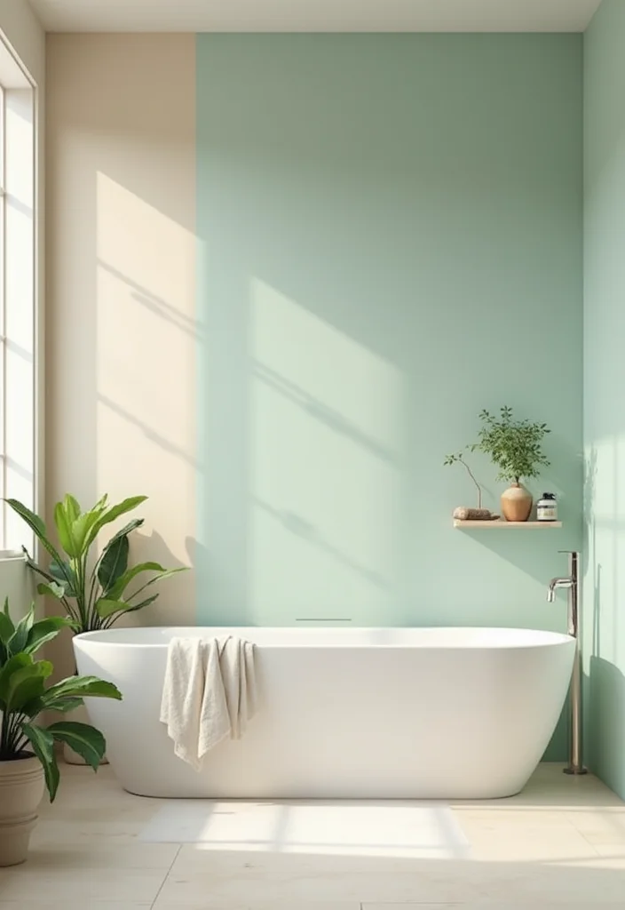 14 Mediterranean Bathroom Design Ideas for Warm Textured Coastal Style 34 14 Mediterranean Bathroom Design Ideas for Warm Textured Coastal Style - 4. Light and Airy Color Palette