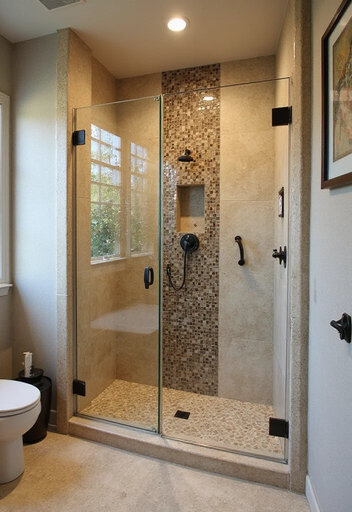 14 Mediterranean Bathroom Design Ideas for Warm Textured Coastal Style 78 14 Mediterranean Bathroom Design Ideas for Warm Textured Coastal Style - 8. Unique Shower Designs