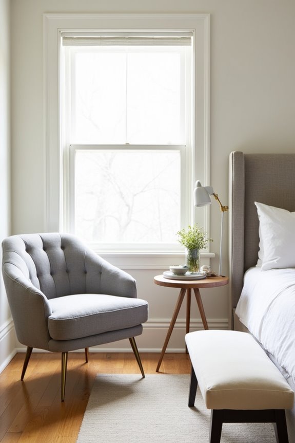 7 Best Types of Bedroom Furniture to Consider 3 accent chairs and benches optimize small spaces