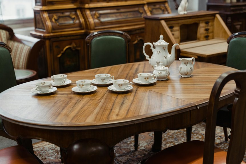antique dining set value inquiry