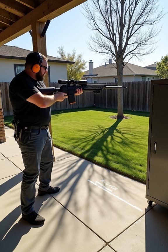 authorities question backyard shooting