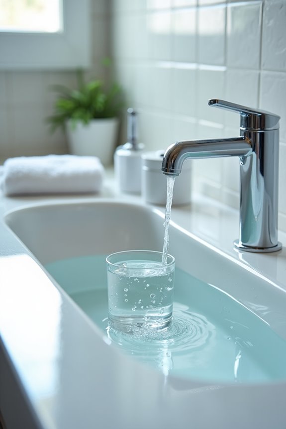bathroom pou water filtration installation