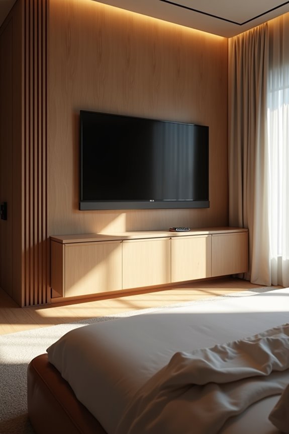 bed height shapes tv mounting placement