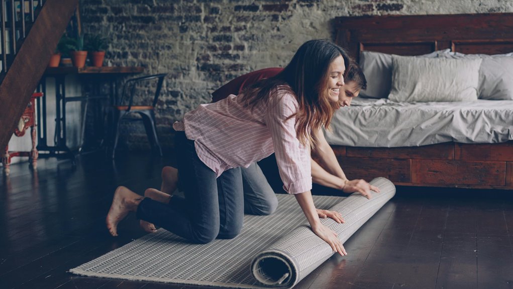 bedroom rug placement tips 4 words