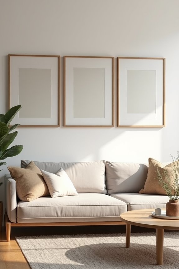 bottom art above furniture centered spaced