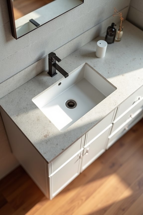 cabinet countertop sink heights