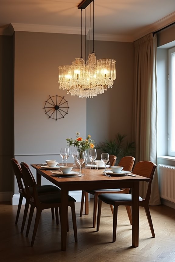 How to Choose the Right Chandelier Size for Your Dining Room 4 chandelier shapes fit table geometry