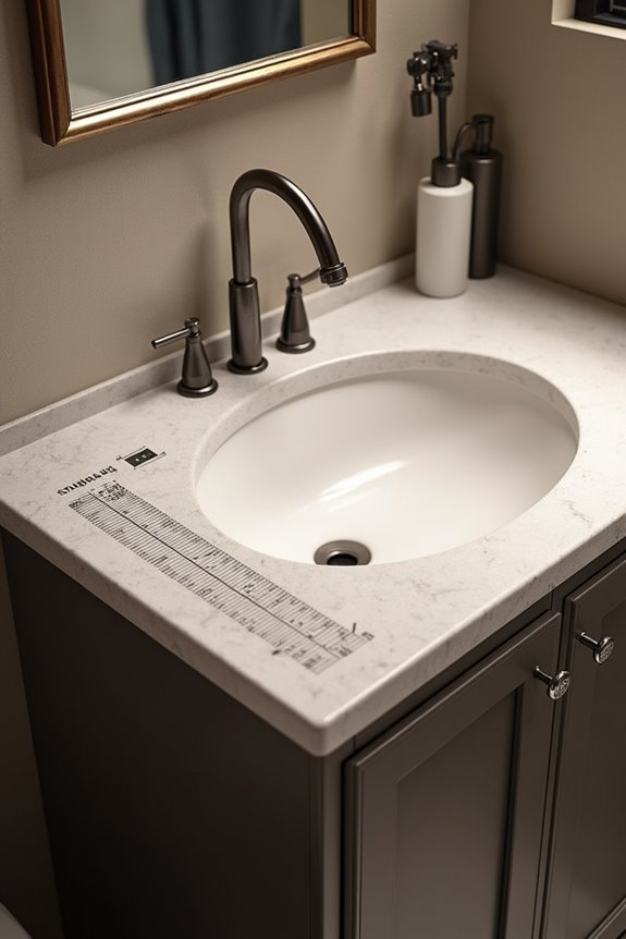 custom vanity heights for tight layouts